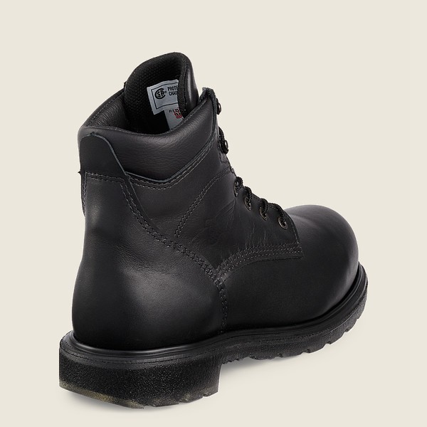 Red Wing Safety Boots Black - Mens Supersole® 2.0 - 6-inch Csa Toe - 3567-LVWYT